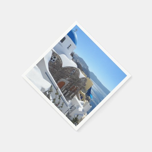 Santorini, Griechenland Serviette (Ecke)