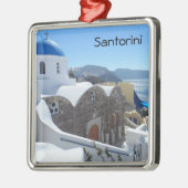 Santorini, Griechenland Silbernes Ornament (Links)