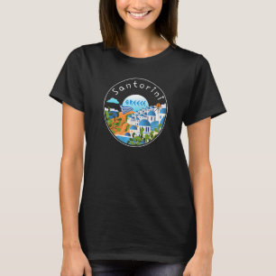 Santorini Griechenland Souvenir 3 T-Shirt