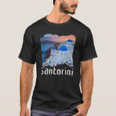 Santorini Griechenland Souvenir 7 T-Shirt (Vorderseite)