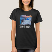 Santorini Griechenland Souvenir 8 T-Shirt (Vorderseite)