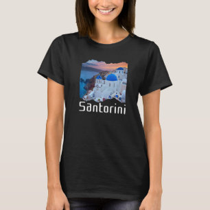 Santorini Griechenland Souvenir 8 T-Shirt