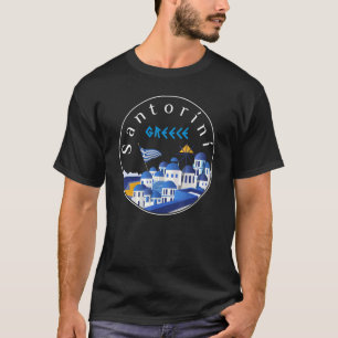 Santorini Griechenland Souvenir 9 T-Shirt