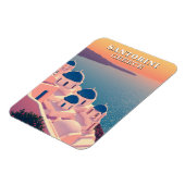 Santorini Griechenland Souvenir Iconic Magnet (Linke Seite)