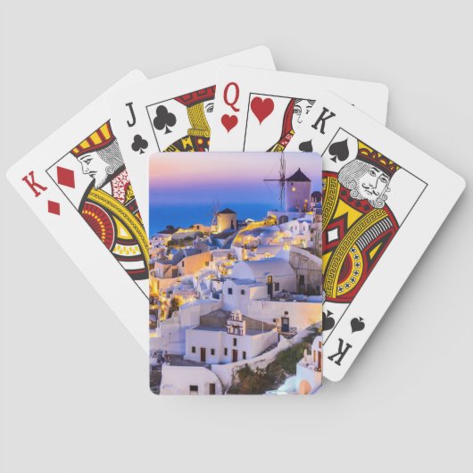 Santorini Griechenland Spielkarten (Rückseite)