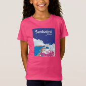 Santorini Griechenland T-Shirt (Vorderseite)