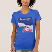 Santorini Griechenland T-Shirt (Vorderseite)