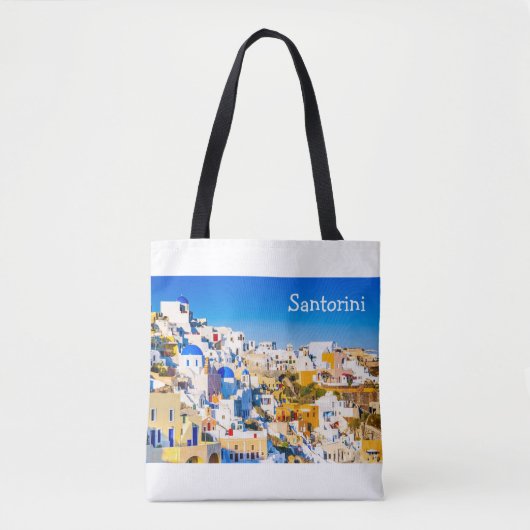 Santorini Griechenland Tasche (Vorderseite)