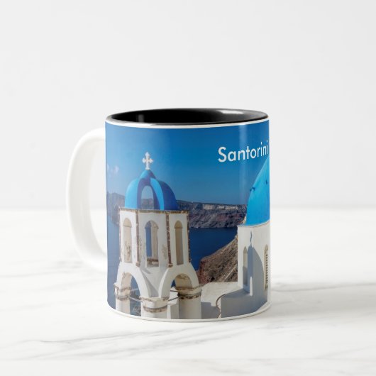 Santorini Griechenland Tasse (Vorderseite Links)