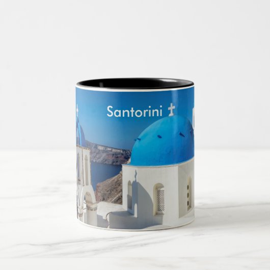 Santorini Griechenland Tasse (Mittel)