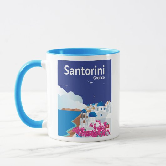 Santorini Griechenland Tasse (Links)
