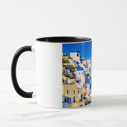 Santorini Griechenland Tasse (Links)