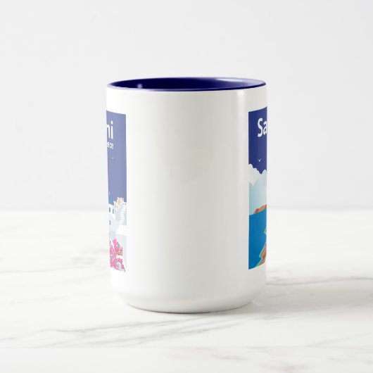 Santorini Griechenland Tasse (Zentrum)