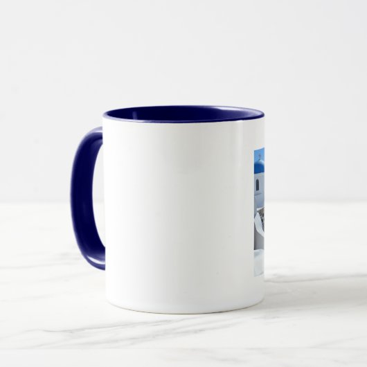 Santorini, Griechenland Tasse (Vorderseite Links)