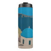 Santorini Griechenland Thermosbecher (Vorderseite)