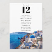 Santorini Griechenland Tischnummer Seekarte (Rückseite)