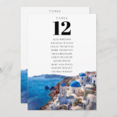 Santorini Griechenland Tischnummer Seekarte (Vorne/Hinten)