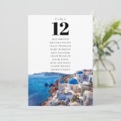 Santorini Griechenland Tischnummer Seekarte (Stehend Vorderseite)
