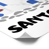 Santorini Griechenland Vintag Poster (Ecke)