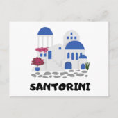 Santorini Griechenland Vintag Postkarte (Vorderseite)