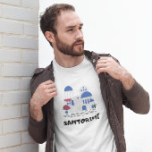 Santorini Griechenland Vintag T-Shirt