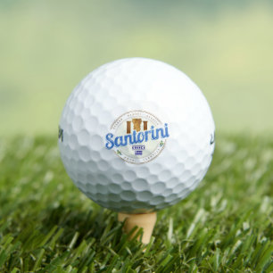 Santorini Griechenland Vintage Ägäis-Cyclades-Inse Golfball