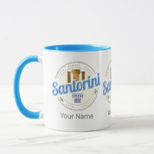 Santorini Griechenland Vintage Ägäis-Cyclades-Inse Tasse