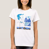 Santorini Griechenland.w T-Shirt (Vorderseite)