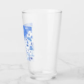 Santorini Griechenland Wassercolor Glas (Links)
