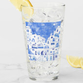 Santorini Griechenland Wassercolor Glas