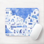 Santorini Griechenland Wassercolor Mousepad (Mit Mouse)