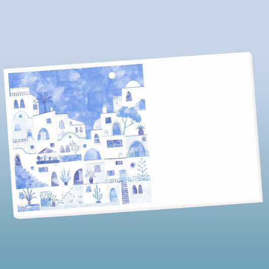 Santorini Griechenland Wassercolor Post-it Klebezettel