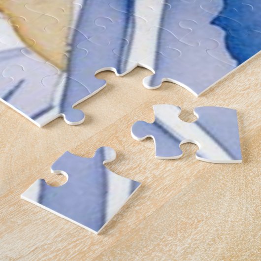 Santorini Griechenland Wasserfarbenrätsel beibehal Puzzle (Seite)