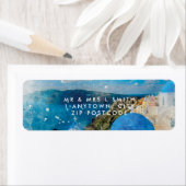 Santorini Griechenland Wasserfarbenrückgabe-Adress (Insitu)