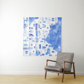 Santorini Griechenland Wasserfarbenwelt Wandteppich (Beispiel (Horizontal))