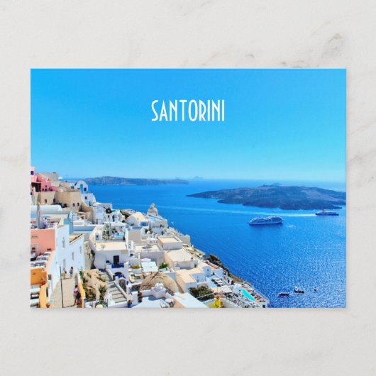 Santorini, Griechenlandinsel Postkarte (Vorderseite)