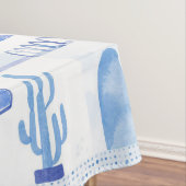 Santorini Griechische Insel Wasserfarbenwelt Tischdecke (Beispiel)