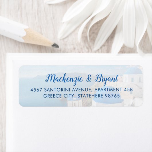 Santorini Griechische Rücksendeadresse (Insitu)