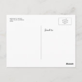 Santorini Grieß Sommer Save the Date Postkarte (Rückseite)