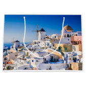 Santorini Große Geschenktüte (Vorderseite)