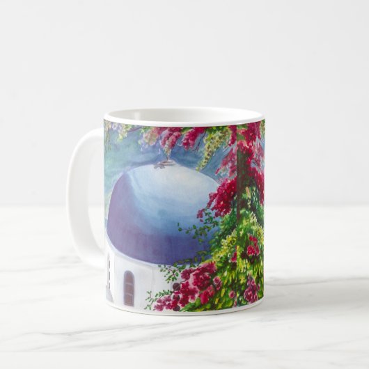 santorini Hauben-Tasse Kaffeetasse (Vorderseite Links)