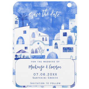 Santorini Heiraten Datum speichern Magnet