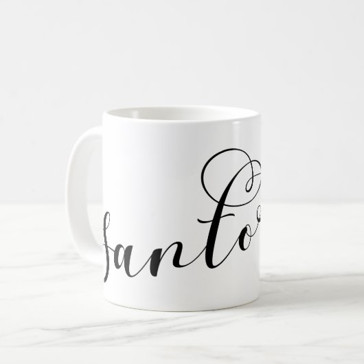 Santorini Herz in Flag, Griechenland, Thira Kaffeetasse (Vorderseite Links)