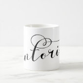 Santorini Herz in Flag, Griechenland, Thira Kaffeetasse (Mittel)