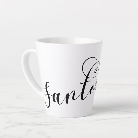 Santorini Herz in Flag, Griechenland, Thira Milchtasse (Linke Ecke)