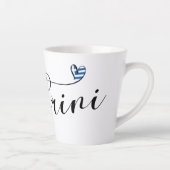 Santorini Herz in Flag, Griechenland, Thira Milchtasse (Rechts)