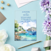 Santorini Hochzeit Acryleinladungen (In Situ (Hochzeit))