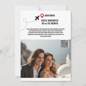 Santorini-Hochzeit in Urlaubsort Save the Date mod (Rückseite)