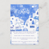 Santorini Hochzeiten Details Begleitkarte (Vorderseite)