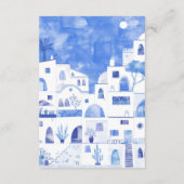 Santorini Hochzeiten Details Begleitkarte (Rückseite)